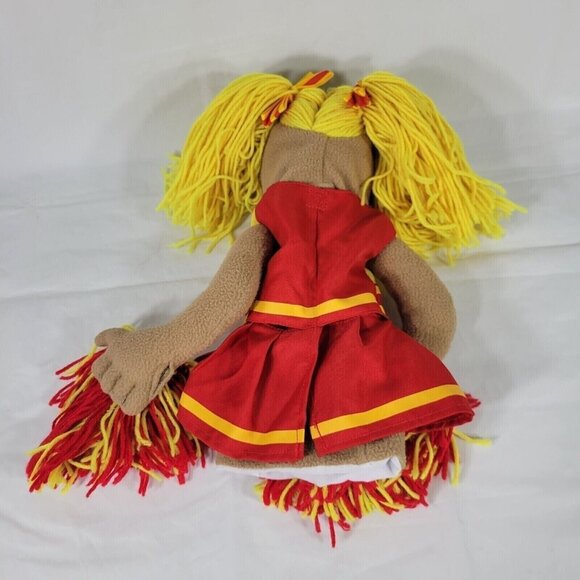 Melissa and Doug Pompomovich Cheerleader Hand Puppet Yellow Hair Blue Eye - Picture 6 of 11